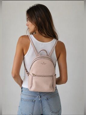 kate spade Pale Pink Pebbled Leather Backpack